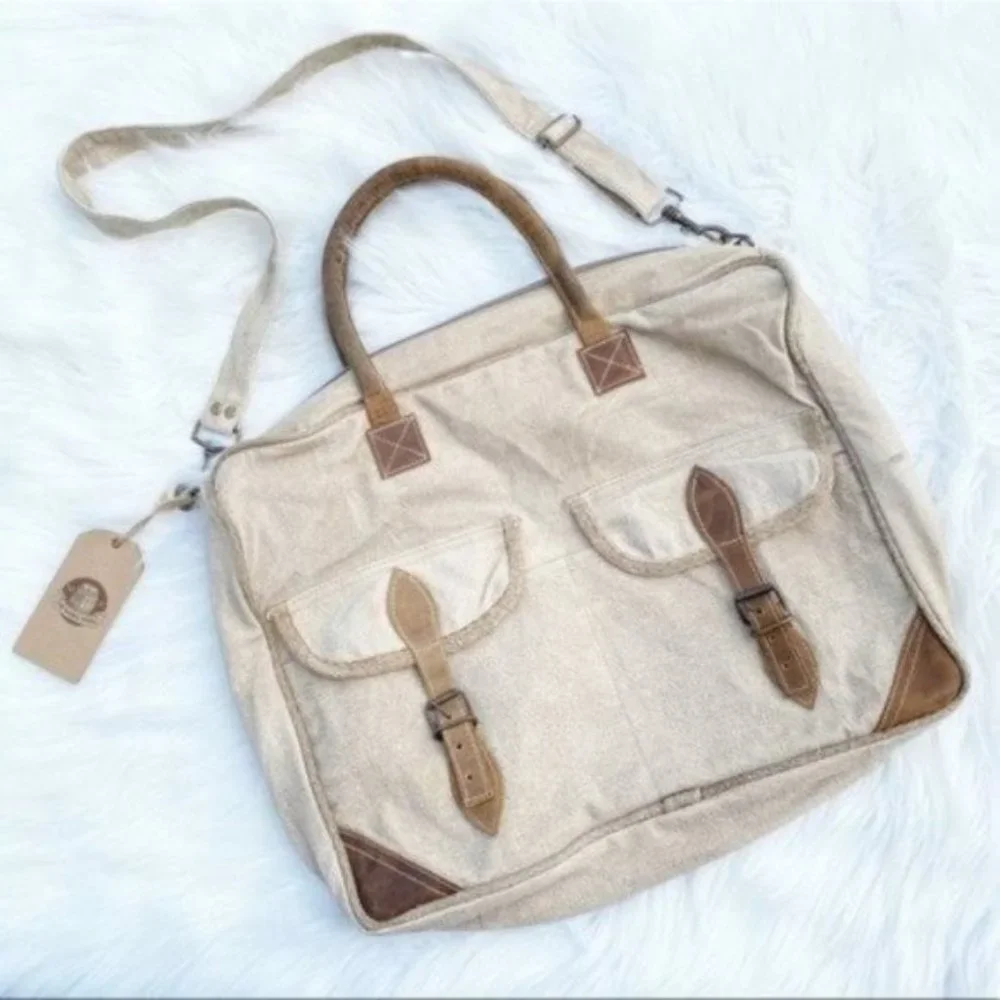 The Barrel Shack The Porter Satchel Messenger Bag - Picture 1 of 12